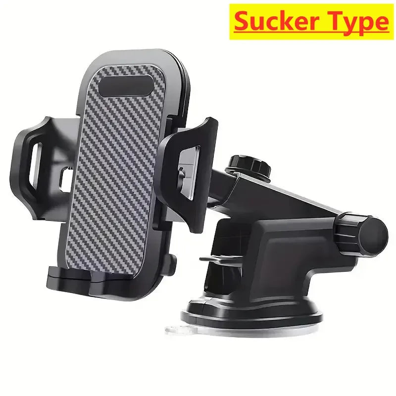 2025 Universal Car Phone Holder – 360° Windshield & Dashboard Mount with Strong Suction for Smartphones