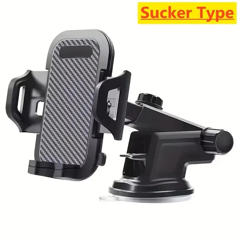 2025 Universal Car Phone Holder – 360° Windshield & Dashboard Mount with Strong Suction for Smartphones