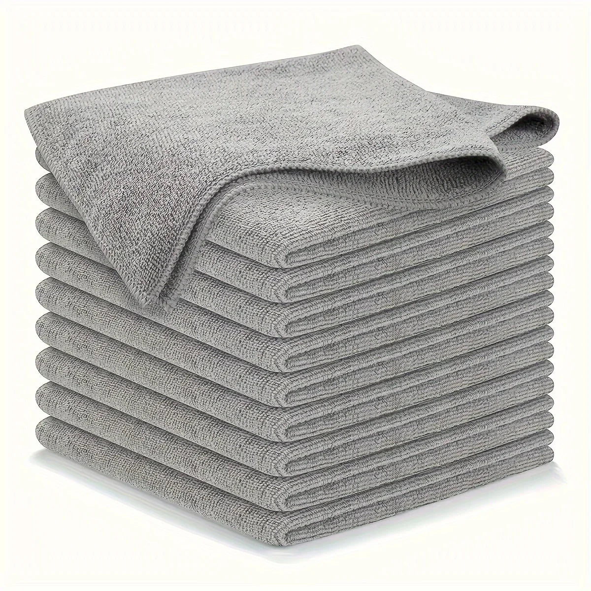 Ultra-Fine Microfiber Kitchen Towels – Soft, Absorbent & Stain-Removing (5/10/20pcs Set)